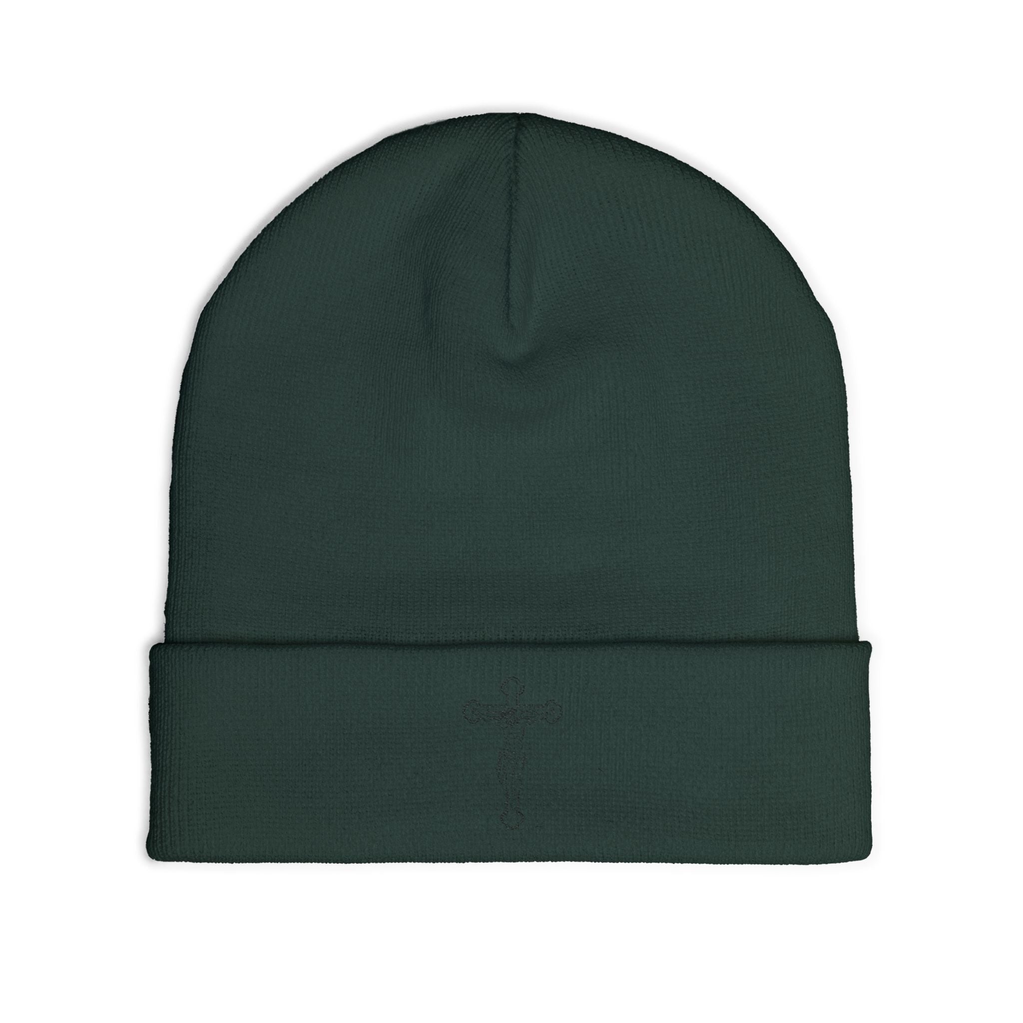 FG Christian Embroidered Knit Beanie