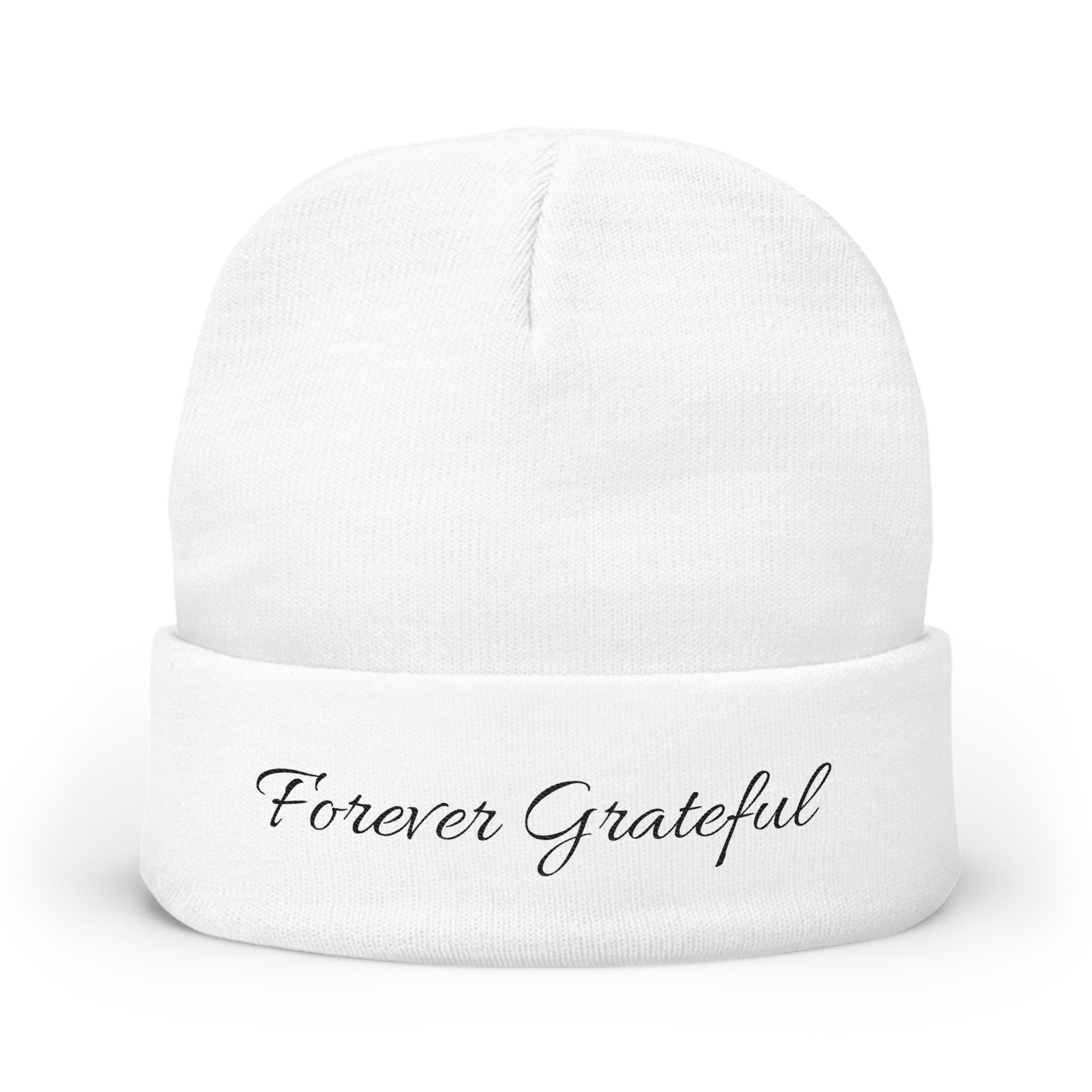 FG Christian Embroidered Knit Beanie